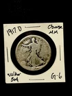 1917 D Obverse Walking Liberty Half Dollar