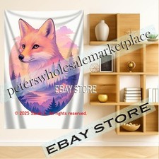Wildlife Wall Tapestry Home Decoration pastel decor 39X59 in
