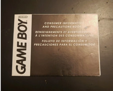 Game Boy Consumer Information Precautions Booklet DMG-USA-4 Insert Only