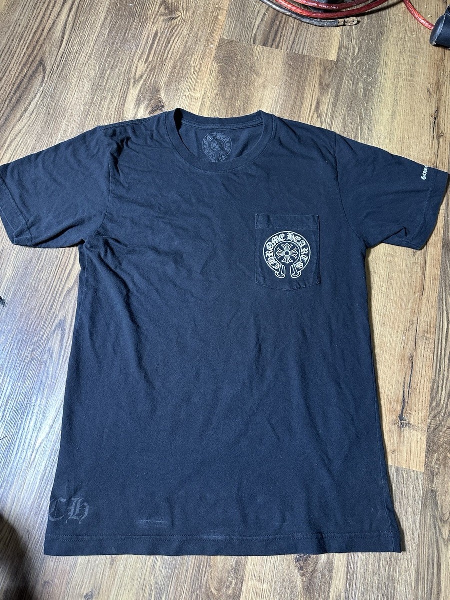 CHROME HEARTS ブラック Tシャツ 2T AUTHENTIC Chrome Hearts Black Pocket T-Shirt Medium | eBay