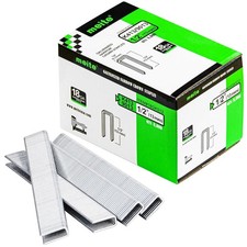 8000 Counts meite 18 Gauge 1/4" Narrow Crown Staples Galvanized 1/2" Length