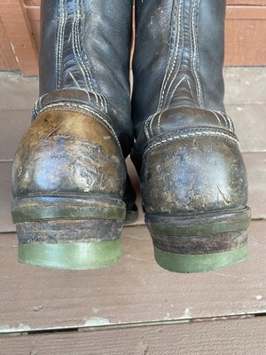 Vintage 60s 70s WESCO Stitchdown Lineman Boots Neoprene Size  display picture 1