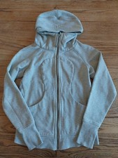 Lululemon Scuba Hoodie IV Vapor Gray SZ 6 Full Zip Sweatshirt