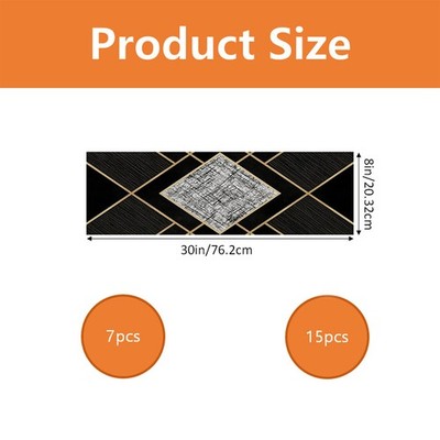 Non-Slip Stair Mat, Machine Washable And Easy to Clean, Featuring a Black And
