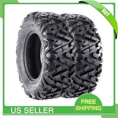 2 Pack ATV/UTV Tires 26x11-14 26x11x14 6PR QD518 All-Terrain Mud Tires Tubeless