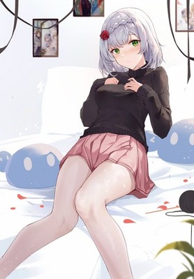 Anime Genshin impact girls noelle ya ju thighs in Custom Gaming Mat 11x17 Poster