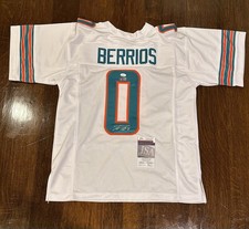 Braxton Berrios Autographed Miami Dolphins Jersey JSA COA Size XL