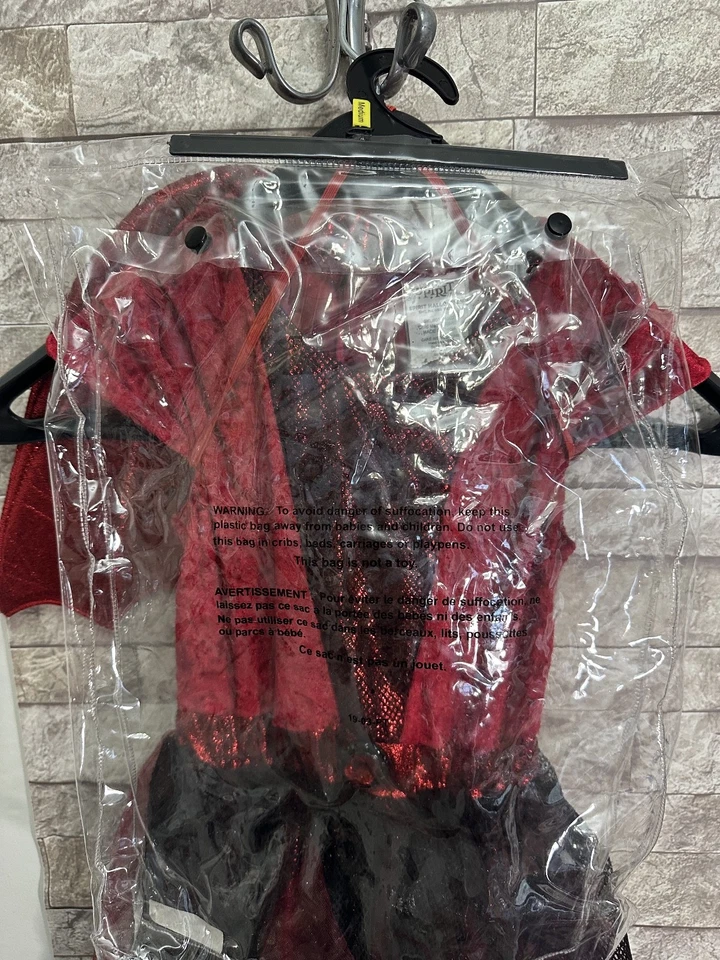 Spirit Halloween DEVILISH CUTIE Costume Girls Med 8-10  Dress Accessories - Image 2 of 4