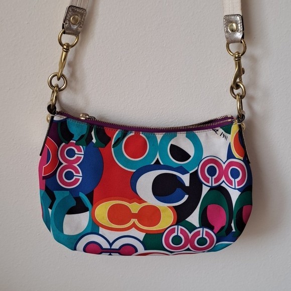 Coach Poppy Groovy Signature Canvas Crossbody Bag | eBay