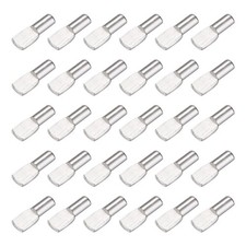 50pcs Shelf Support Peg 5mm/0.2" Spoon Shaped Iron, Silver Tone