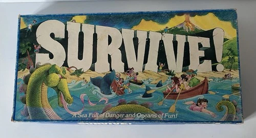 1982 Survive Game by Parker Brothers 100% Complete Board Game Vintage