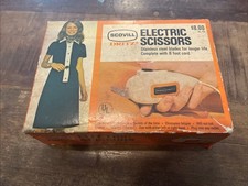 Vintage 1960s DRITZ Electric Scissors Switzerland 716 Scovill w Box