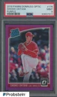 2018 Donruss Optic Purple Prizm #176 Shohei Ohtani Angels RC Rookie PSA 9 MINT