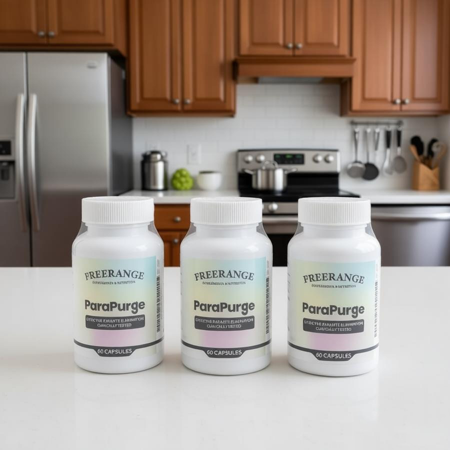 3Pcs ParaPurge Advanced Parasite Cleanser - Gut Health Support 60 Capsules New
