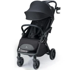 Compact Travel Stroller, Self-Folding Lightweight Stroller with Oversized Canopy