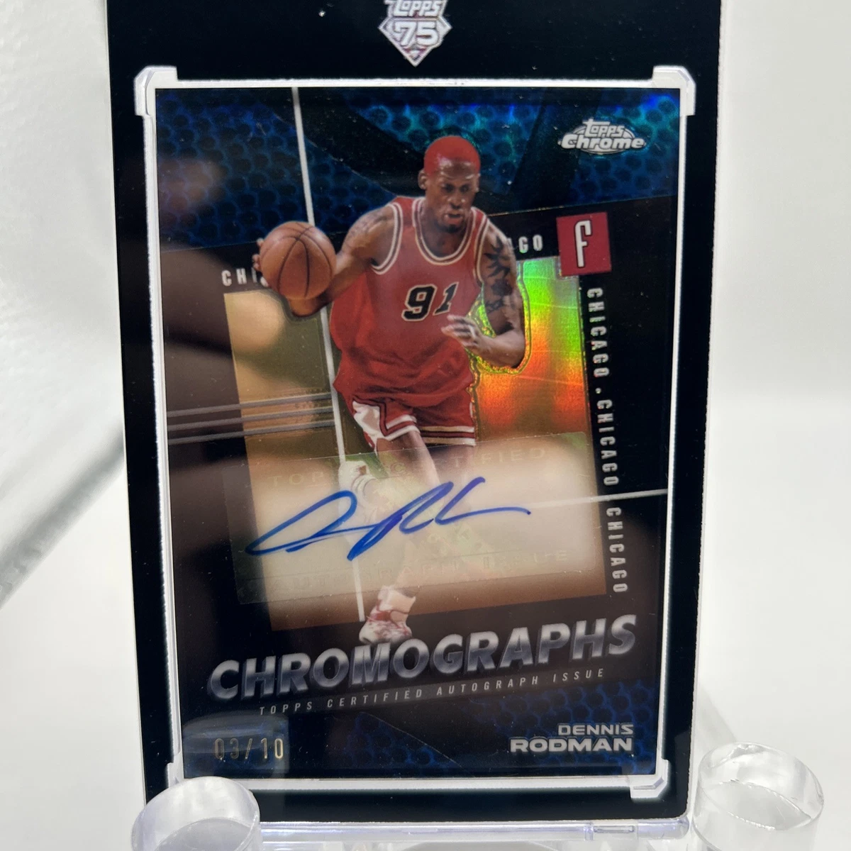Topps Dennis Rodman Basketball Serial Numbered Sports Trading