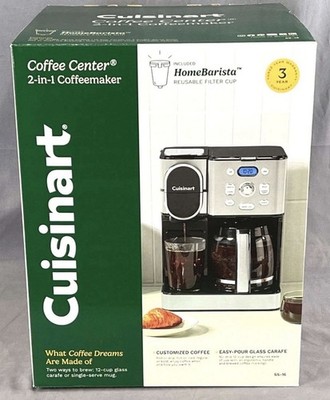 Cuisinart Coffee Center 2-in-1 Coffeemaker, 12 Cup/Single Serve, Stainless Steel