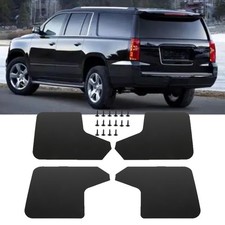 For Chevy Suburban 4pcs Wide Rally Mud Flaps Splash Guards Black Mudguards