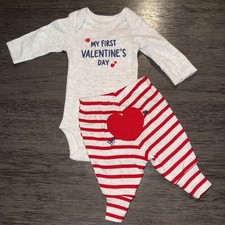 Carter  s Unisex First Valentine  s Day Outfit Boy Or Girl New With Tags
