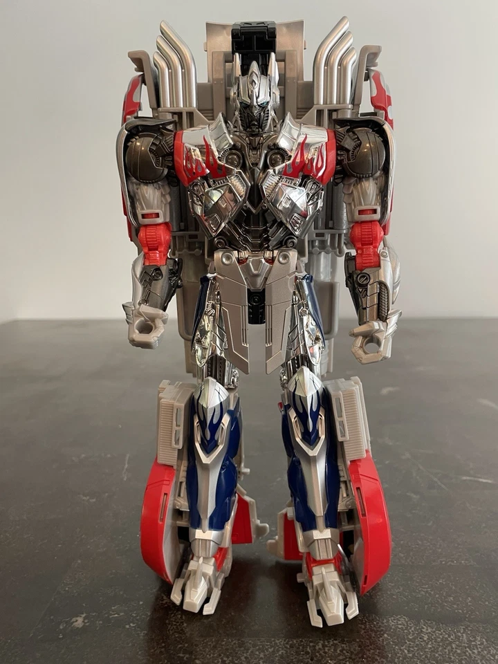 Transformers Age Of Extinction Platinum Edition Silver Knight Optimus Prime 2014 Foto 3 de 4