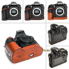 For Nikon D810 D800 Handmade Genuine Real Leather Half Camera Case Bag Cover