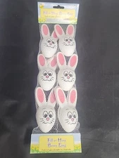 Sun Hill Vintage 2000 Easter Hanging Bunny Eggs Plastic White Bunnies