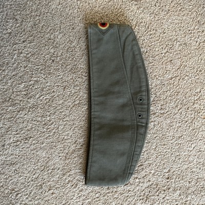 Vintage West German Military Garnison Cap Mütze Schmidt + Hartlieb 1984 Army Green