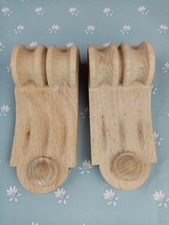 Vintage Wooden Corbels, Reclaimed Wood Furniture Parts, Farmhouse Corbels