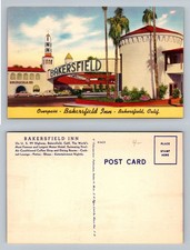 Bakersfield, CA-California, Bakersfield Inn Overpass View PC Vintage Postcard