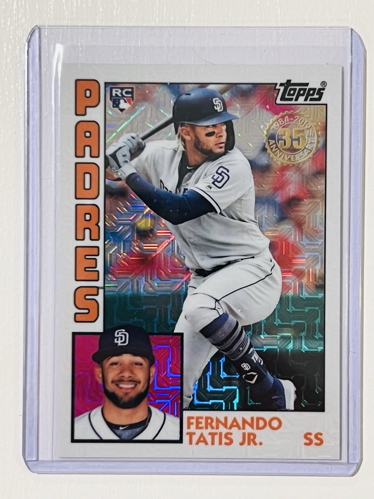 2019 TOPPS CHROME SILVER PACK FERNANDO TATIS JR. MOJO REFRACTOR ROOKIE PADRES