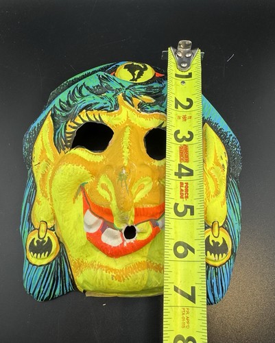 Coppia Vintage Anni 60 Scheletro Strega Halloween Maschera Scheletro Zest Sapone Premi - Foto 13 di 20