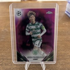 2023-24 Topps Chrome UEFA Club Competitions- Kyogo Furuhashi Pink Lava Refractor