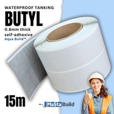 Sealing Membrane Joining Waterproofing Tape Butyl Fleece Adherent AQUA BUILD 15m