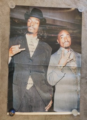 HUGE 58 x 40 Tupac & Snoop Dogg SUBWAY POSTER 90's Gangsta Rap Hip