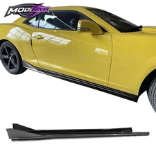 Fits 16-24 Chevy Camaro Ikon V3 Style Side Skirts Carbon Fiber Print 4PCS PP