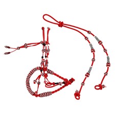 Charro Red White Cabresto Bosalillo Bosal Reins Set Gamarra