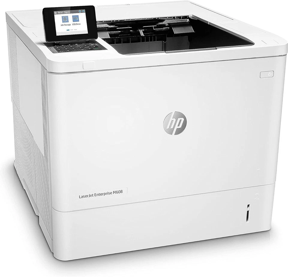 HP LaserJet Enterprise M608 Monochrome Printer With Toner 65 ppm Tested - Image 3 of 4