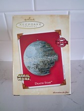 Star Wars Death Star Hallmark Keepsake Ornament 2002 working lights and sound