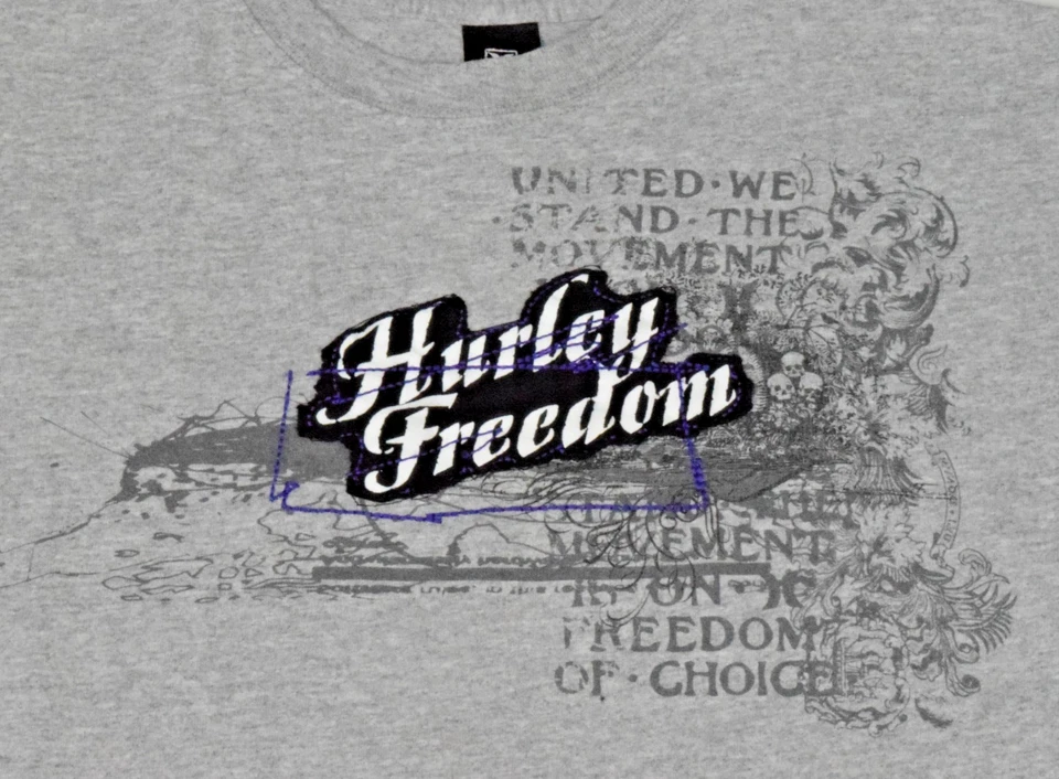 Vintage Kids T-Shirt Hurley Size M Y2K Freedom Of Choice Athletic Gray - Image 3 of 4