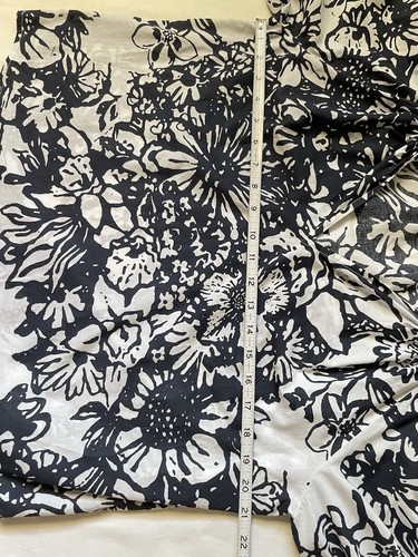 velvet by graham spencer Floral Print Puff Sleeve Peasant Blouse Sz M B/W Boho - Picture 11 of 13
