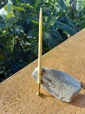 19th Century Polished Bone and Brass Custom Tobacco Pipe Tamper Pick Combo