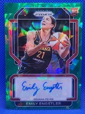 2022 Panini Prizm WNBA~ Emily Engstler (RC) ~Green Cracked ICE Auto-🔥 Fever 🔥