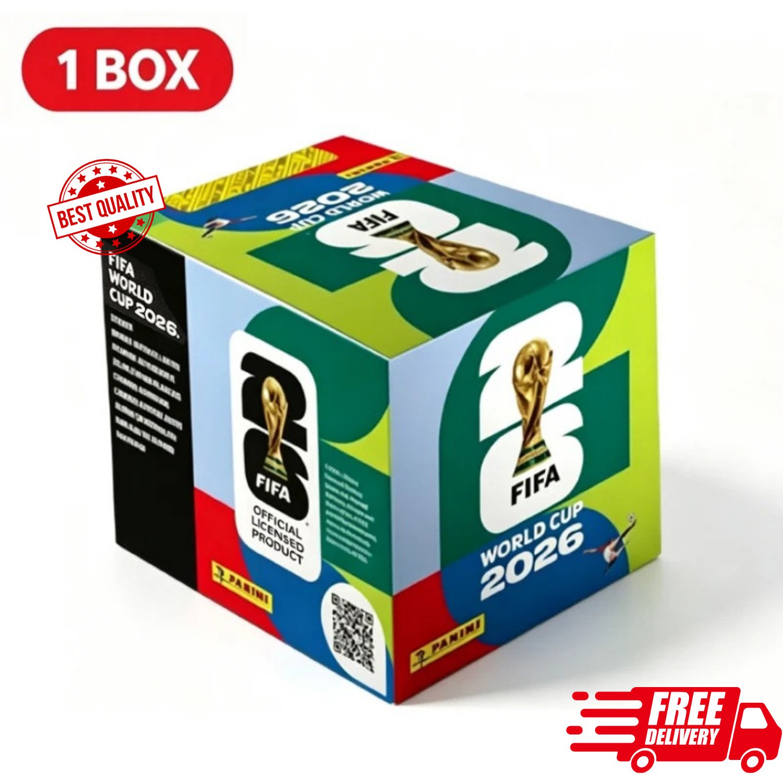 Panini 2026 FIFA World Cup Sticker Box 50 Packs Soccer Football Collectibles