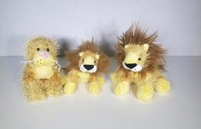 Ganz Webkinz Lion Lioness Lil Kinz Cub Family Plush Stuffed Toys NO CODES EUC
