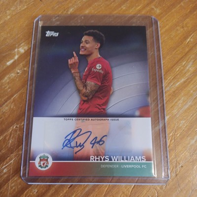 2021-22 Topps Liverpool Team Set - Rhys Williams Auto