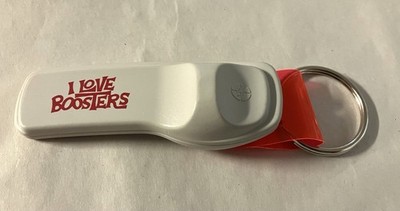 I Love Boosters SXSW 2026 World Premiere Red Orange Keychain Boots Riley