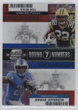 2021 Contenders Optic Red White & Blue Prizm /13 Jermar Jefferson Kylin Hill 2r7