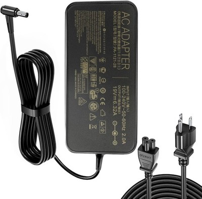 19V 6.32A 120W AC Adapter Fit for Asus FX504 UX510UW N56J N56VM N56VZ N750 N5...