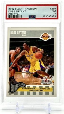 2002 Fleer Tradition #259 Kobe Bryant CRYSTAL /199 LA Lakers POP 1   