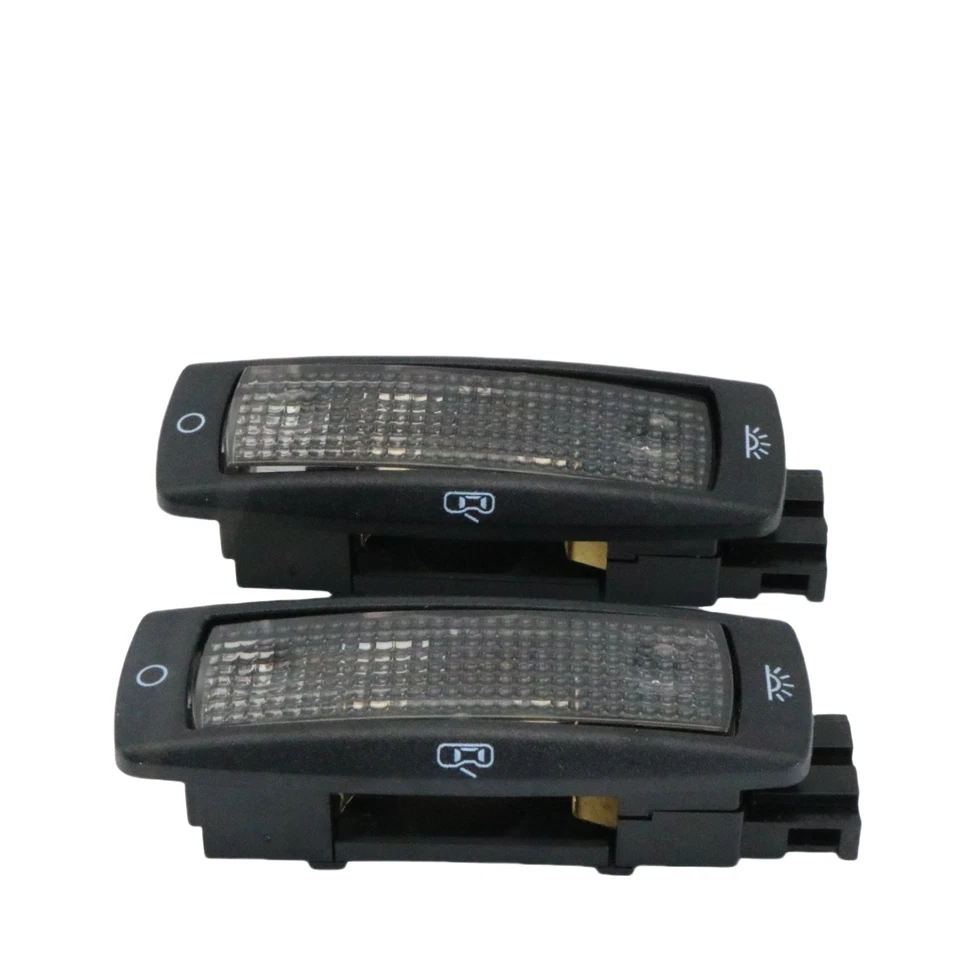 Pair Black Interior Reading Light Dome Lamp For 1999-2006 Volkswagen Golf - Image 4 of 4